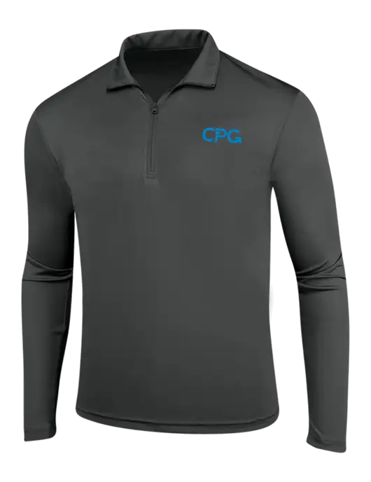 Dark Grey PosiCharge Competitor 1/4 Zip Pullover w/CPG Logo