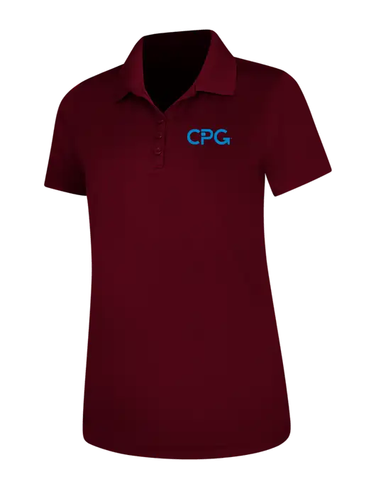 Maroon Womens Dry Zone UV Mesh Polo w/CPG Logo