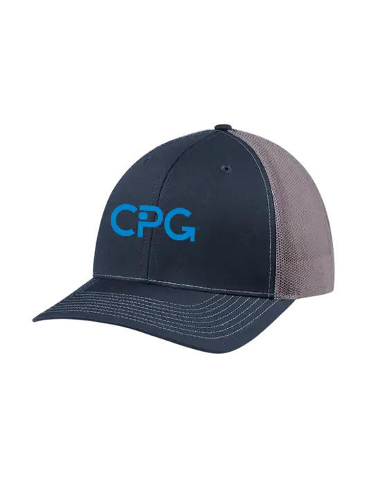 Richardson Adjustable Snapback Original 112 Trucker Cap Navy w/Charcoal Mesh w/CPG Logo