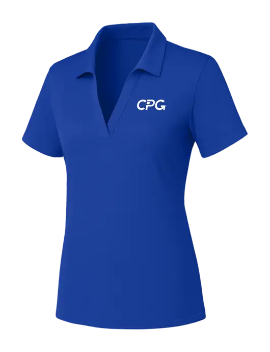 Womens Dark Royal PosiCharge RacerMesh Polo w/CPG Logo