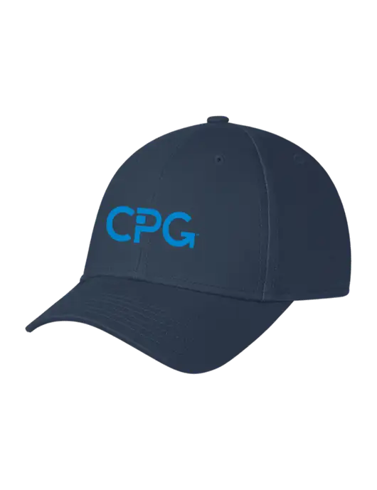 Navy Structured Cap Hook & Loop w/CPG Logo