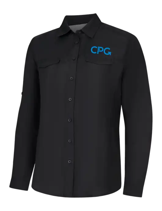 Womens Black Long Sleeve UV Daybreak Shirt w/CPG Logo