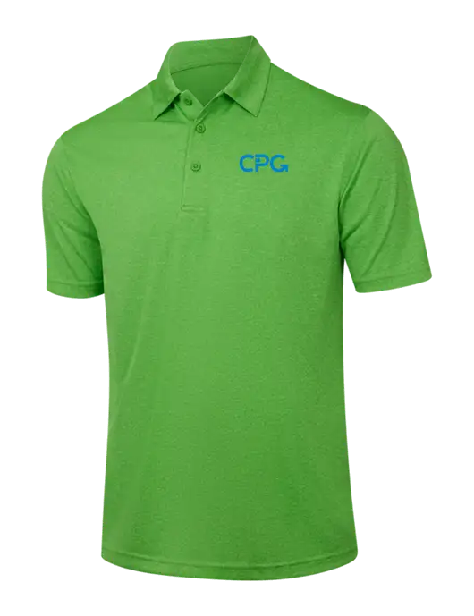 Kelly Green Heather Contender Polo w/CPG Logo