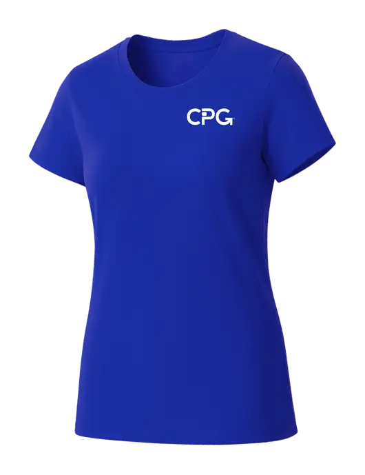Womens Seriously Soft Royal T-Shirt w/CPG Logo