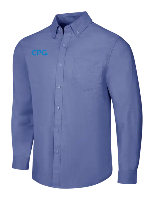 Navy SuperPro Oxford Shirt w/CPG Logo