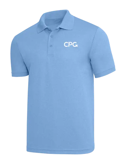 Light Royal Heather PosiCharge RacerMesh Polo w/CPG Logo