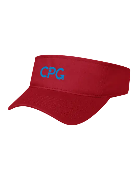Red Cap Visor w/CPG Logo