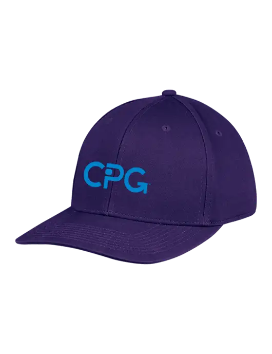Premium Modern Structured Twill Purple Snapback Cap w/CPG Logo