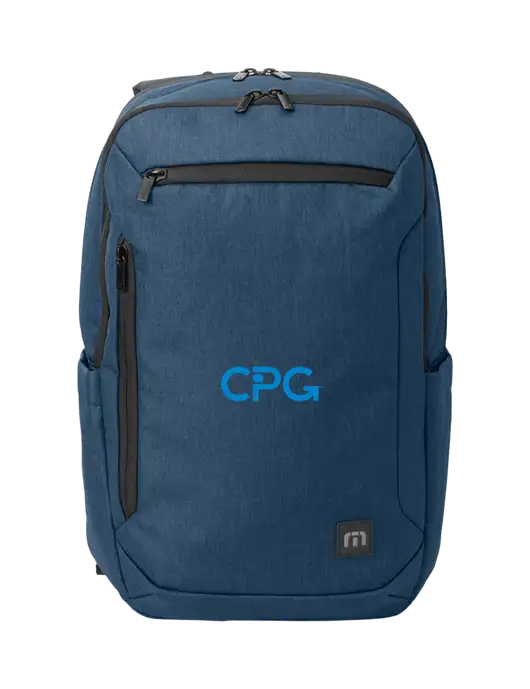 TravisMathew Heather Navy Duration Backpack w/CPG Logo