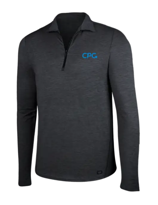 OGIO Blacktop Heather Endurance Force 1/4 Zip w/CPG Logo