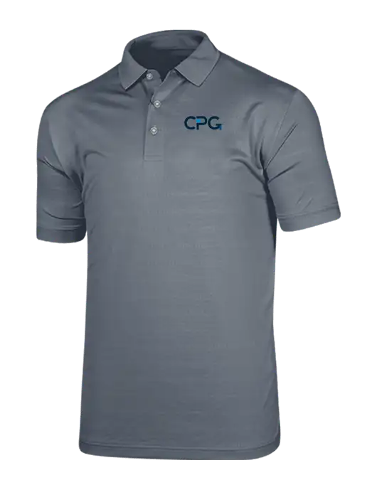 Callaway Vibrant Light Grey Ventilated Polo w/CPG Logo