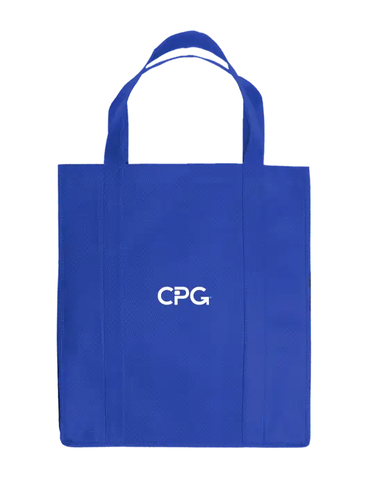Eco Reusable Jumbo Royal Shopping Bag w/CPG Logo