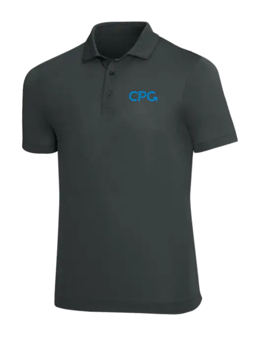 Mercer+Mettle Dark Grey Stretch Jersey Polo w/CPG Logo