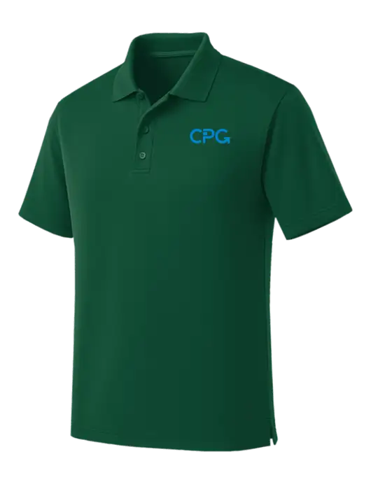 Dark Green Dry Zone UV Micro Mesh Polo w/CPG Logo