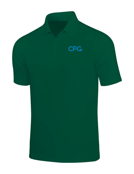Dark Green Dry Zone UV Micro Mesh Polo w/CPG Logo
