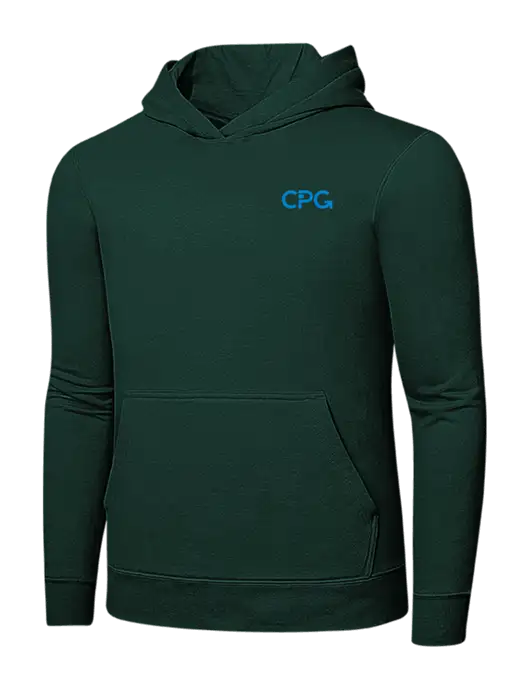 Dark Green 7.8 oz Ring Spun Hooded Sweatshirt w/CPG Logo