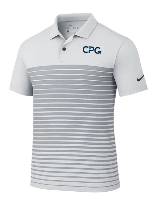 Nike Light Grey Dri-FIT Vapor Block Polo w/CPG Logo