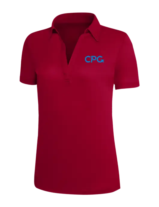 Red Silk Touch Womens Performance Polo w/CPG Logo