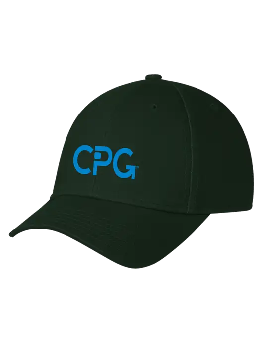 Dark Green Structured Cap Hook & Loop w/CPG Logo