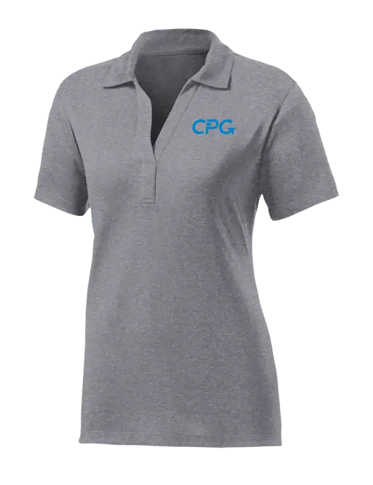 Womens Medium Grey Heather Contender Polo w/CPG Logo