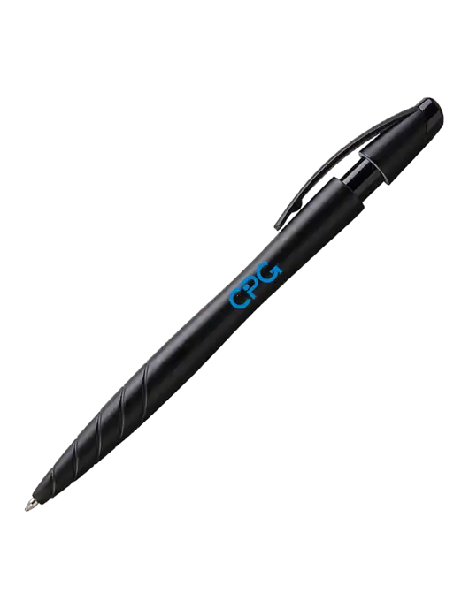 Awali Black Metallic Pen - Black Ink w/CPG Logo