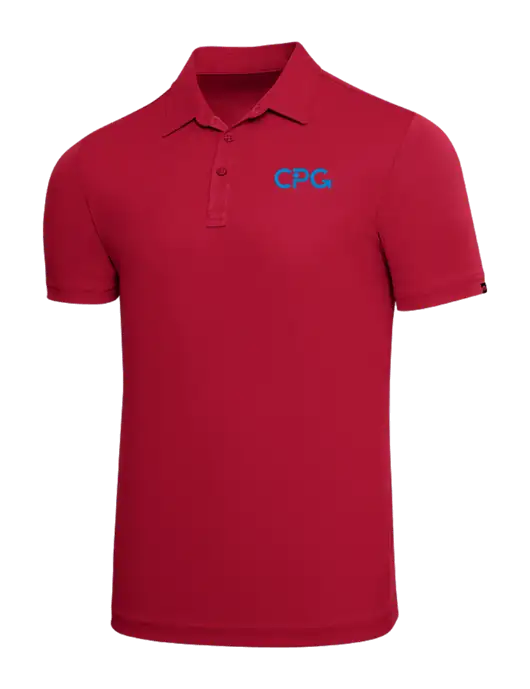 TravisMathew Red Solid Oceanside Polo w/CPG Logo