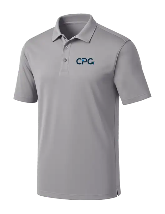 Light Grey Silk Touch Performance Polo w/CPG Logo