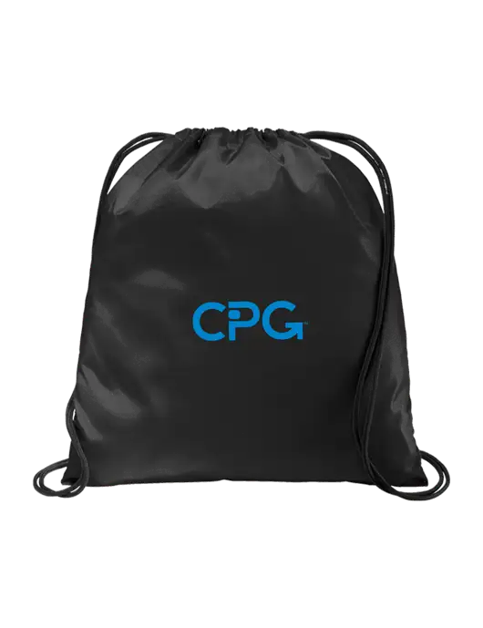 Drawstring  Black Cinch Pack w/CPG Logo