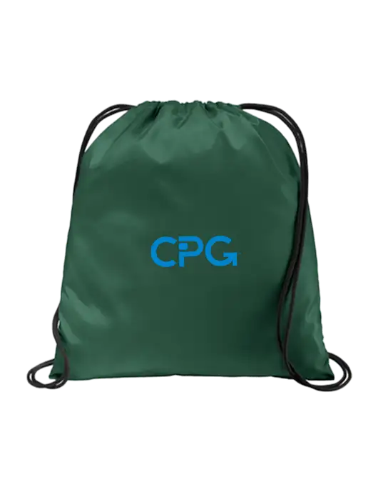 Drawstring Dark Green Cinch Pack w/CPG Logo