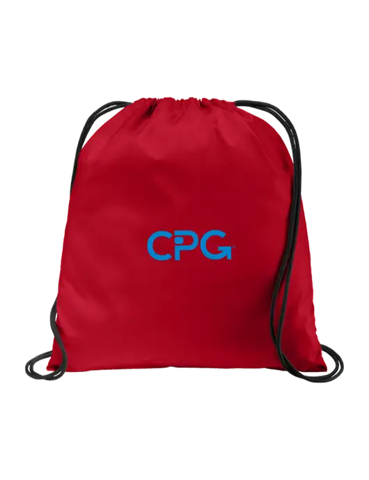 Drawstring True Red Cinch Pack w/CPG Logo