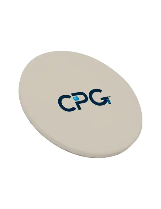 Round Sandstone Coaster w/CPG Logo