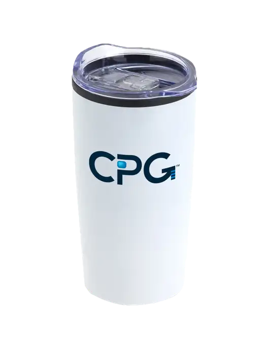 Olympus White 20 oz Tumbler w/CPG Logo