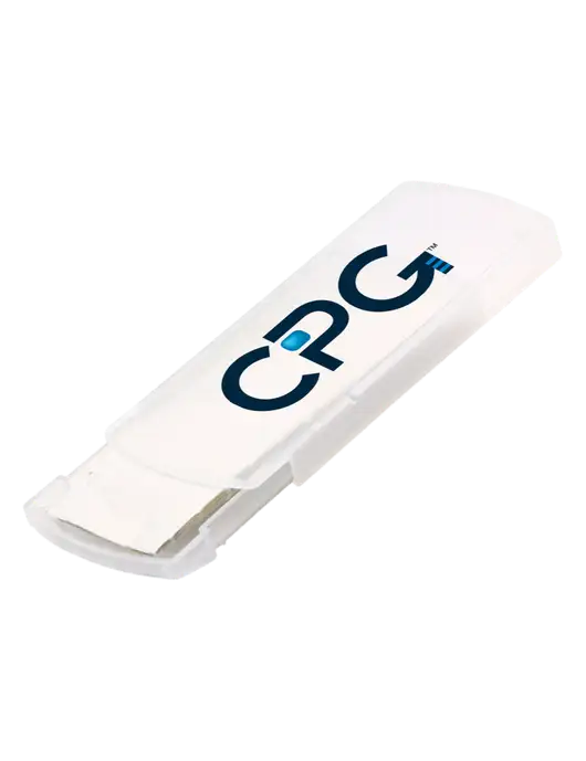 Slide Right Clear Bandage Dispenser w/CPG Logo