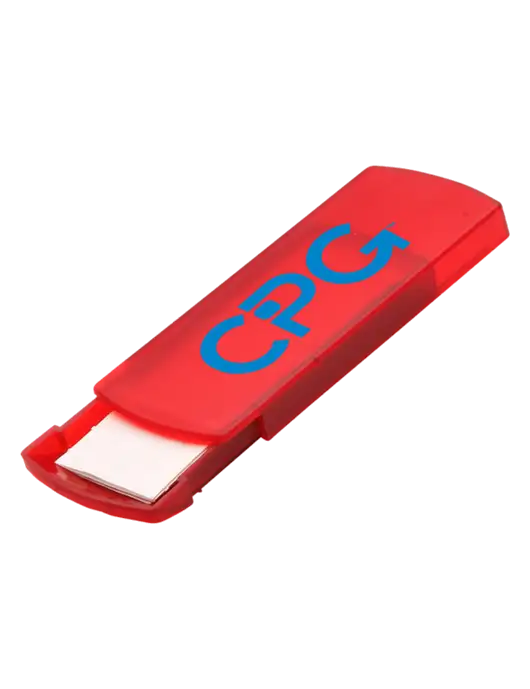 Slide Right Red Bandage Dispenser w/CPG Logo