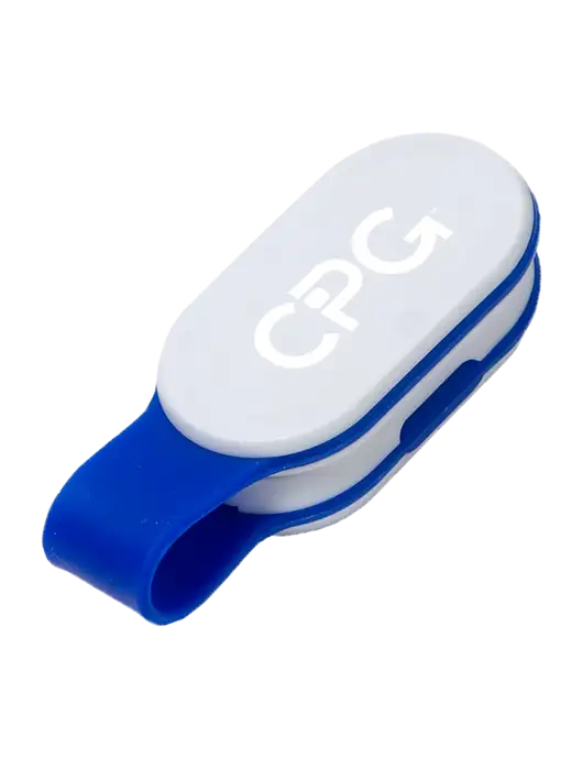 Magna Clip Blue Personal Safety Light w/CPG Logo