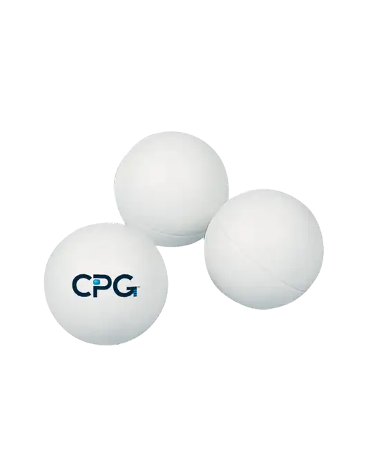 3-Pack 1-Star White Ping Pong Balls w/CPG Logo