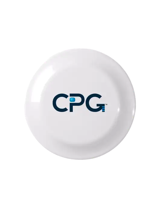 Fun White Flying Disc w/CPG Logo
