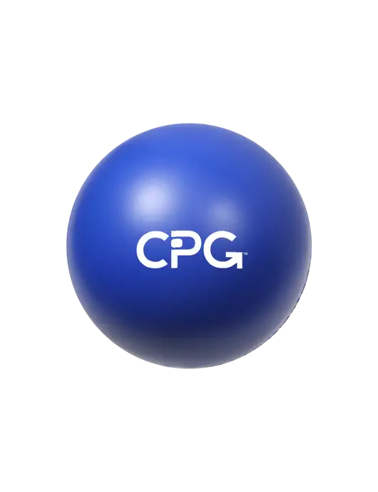 Dark Royal Blue Stress Reliever Ball w/CPG Logo