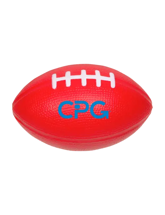 Red Stress Reliever Football w/CPG Logo
