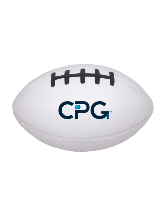 White Stress Reliever Football w/CPG Logo