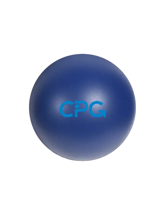 Navy Blue Stress Reliever Ball w/CPG Logo