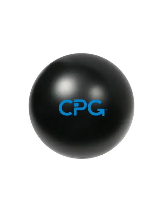 Black Stress Reliever Ball w/CPG Logo