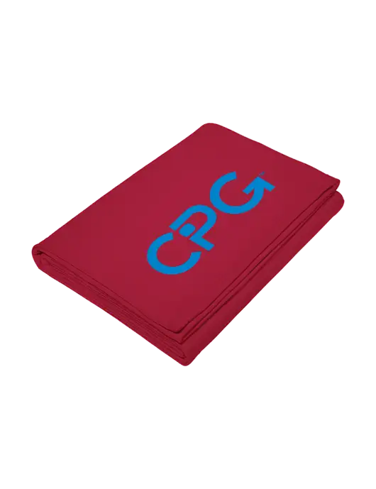 Core Red Fleece Sweatshirt Blanket w/CPG Logo