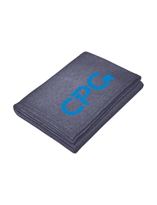 Core Heather Navy Fleece Sweatshirt Blanket w/CPG Logo