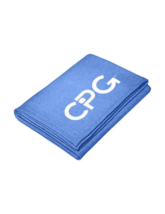 Core Heather Royal Fleece Sweatshirt Blanket w/CPG Logo