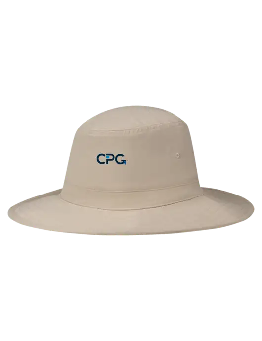 Tan Booney Sun Hat w/CPG Logo