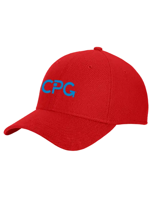 New Era Diamond Era Red Stretch Cap w/CPG Logo