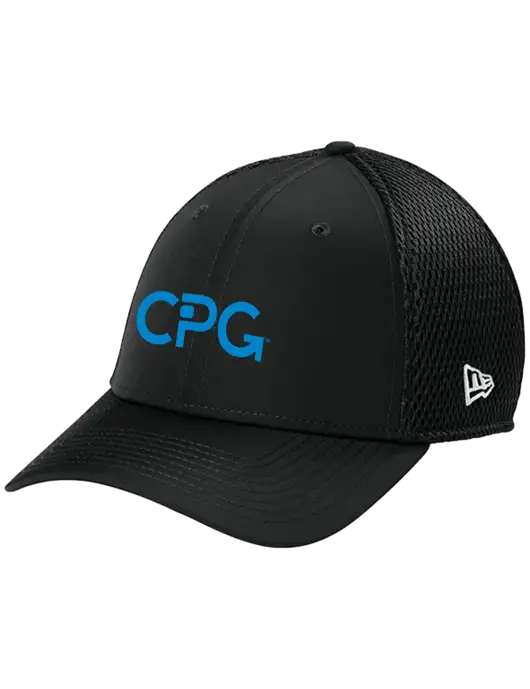 New Era 39THIRTY Performance Stretch Black Mesh Cap w/CPG Logo