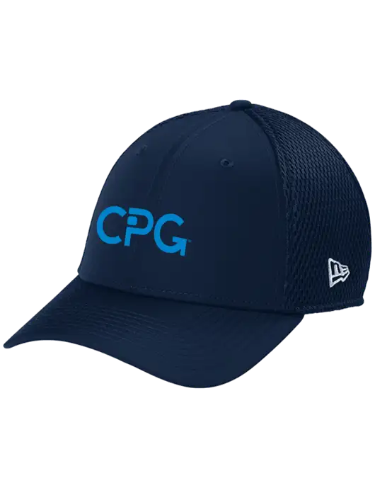 New Era 39THIRTY Performance Stretch Dark Navy Mesh Cap w/CPG Logo