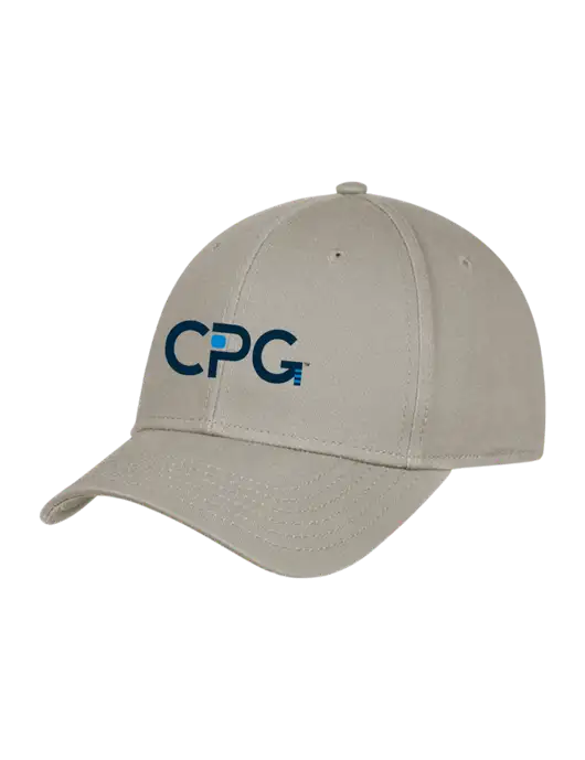 Tan Structured Cap Hook & Loop w/CPG Logo